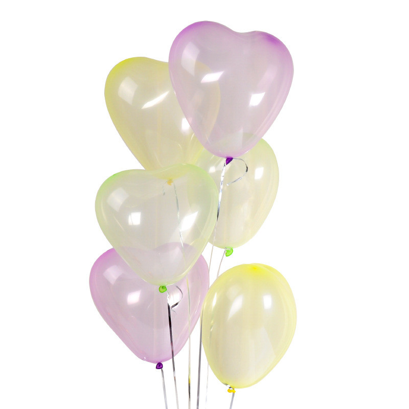 Dzimšanas dienas ballītes kāzu dekorācija Valentīna dienas izkārtojuma piederumi Jauns 2,4 g sirds formas kristāla balons Bobo