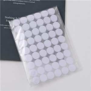 100 Pairs Punktu stiprinājuma āķa cilpas lente Spēcīga pašlīmējoša neilona burvju uzlīme Melna balta bloķēšana DIY piederumi 10-30mm