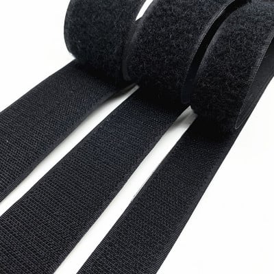 1 Yard/lot 1 Pair 15mm-50mm Black White Fastener Tape Hook and Loop Tape Cable Ties Sewing Accessories