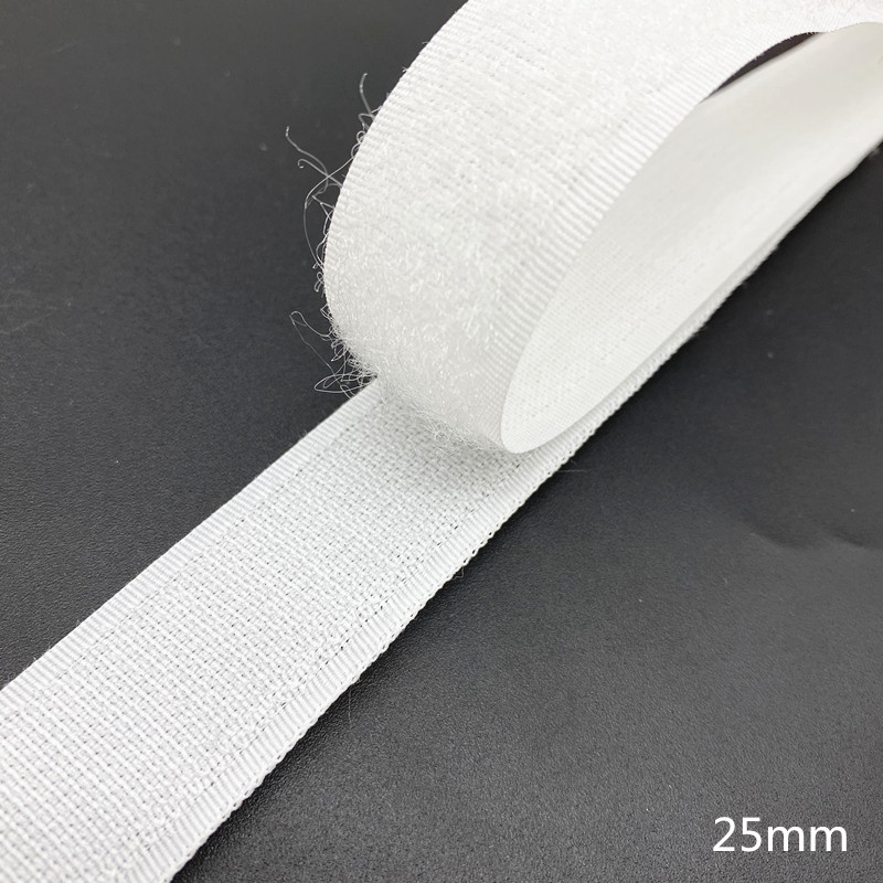 1 udvar/telek 1 pár 15-50 mm-es fekete fehér rögzítőszalag kampó és hurok szalag kábelkötegelők varrás tartozékok