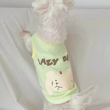 Μικρό καλοκαιρινό γιλέκο σκύλου Than Bear Ρούχα κινουμένων σχεδίων Poodle Soft Pullover Pet-shirt Pet Dog Ρούχα με δύο πόδια