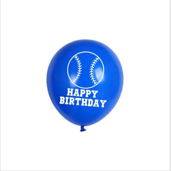 Σετ πάρτι μπέιζμπολ 12 ιντσών Latex Balloon Sports Baby Shower Διακόσμηση γενεθλίων 12 τμχ