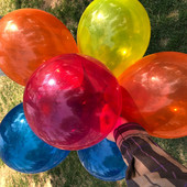 Nou I Gem Crystal Lapte Transparent Baloane Lipici Scenă de petrecere Promoțională Decorare Aniversare