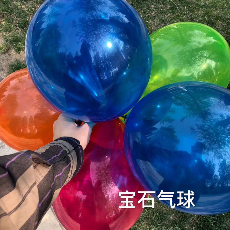 Nou I Gem Crystal Lapte Transparent Baloane Lipici Scenă de petrecere Promoțională Decorare Aniversare