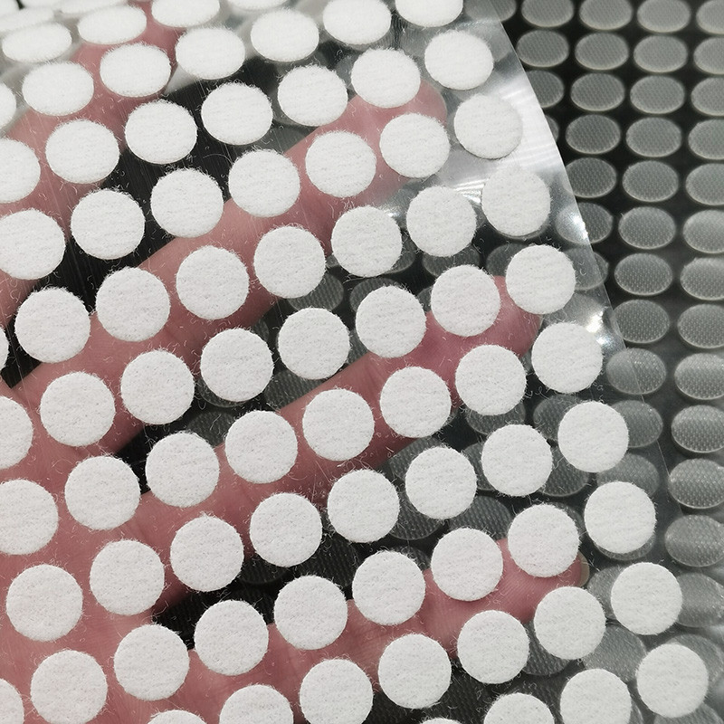 100 de perechi 10/15/20mm прозрачные липучки Închidere cu cârlig și buclă, autoadeziv, nailon, adeziv puternic, autocolant bandă rotundă pentru monede pentru copii