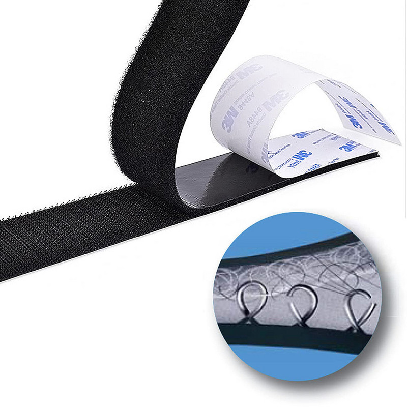 1M/paar isekleepuv konks- ja silmusteip 16/20/25/30/38/50 mm kleepuv nailonkangast kleepuv kinnitusteip isetegemise tarvikute jaoks