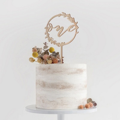 Fából készült tortafedeles születésnapi parti újszülött 1. első születésnapi babaváró gyerekparti egy évfordulós tortafedő dekorációk