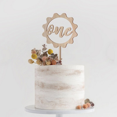 Fából készült tortafedeles születésnapi parti újszülött 1. első születésnapi babaváró gyerekparti egy évfordulós tortafedő dekorációk