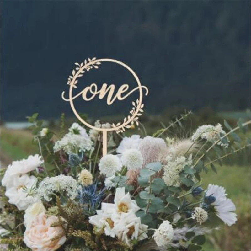 Fából készült tortafedeles születésnapi parti újszülött 1. első születésnapi babaváró gyerekparti egy évfordulós tortafedő dekorációk