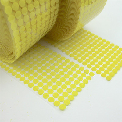 450 paari 10 mm isekleepuv kinnitusteip, täppidega nailon polüester konks ja silmus maagiline kleebis ümmargune tugev isekleepuv kinnitusteip