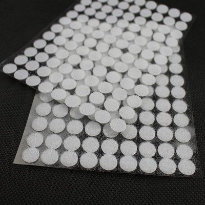 450 paari 10 mm isekleepuv kinnitusteip, täppidega nailon polüester konks ja silmus maagiline kleebis ümmargune tugev isekleepuv kinnitusteip