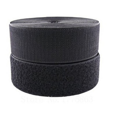 5 jardi 2 collu 50 mm platums, melnbalta šuve uz āķa un cilpas lentes AA7310