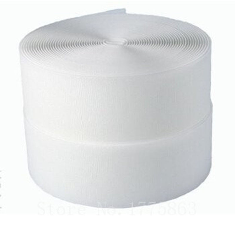 5 jardi 2 collu 50 mm platums, melnbalta šuve uz āķa un cilpas lentes AA7310