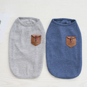 Mājdzīvnieku vafeļu veste kabata Dekoratīvie Suņu Apģērbi Vasaras Jauns Teddy Dog Mājdzīvnieku apģērbs Kaķu veste Veste Vienkrāsaina veste Suņu zirglietas