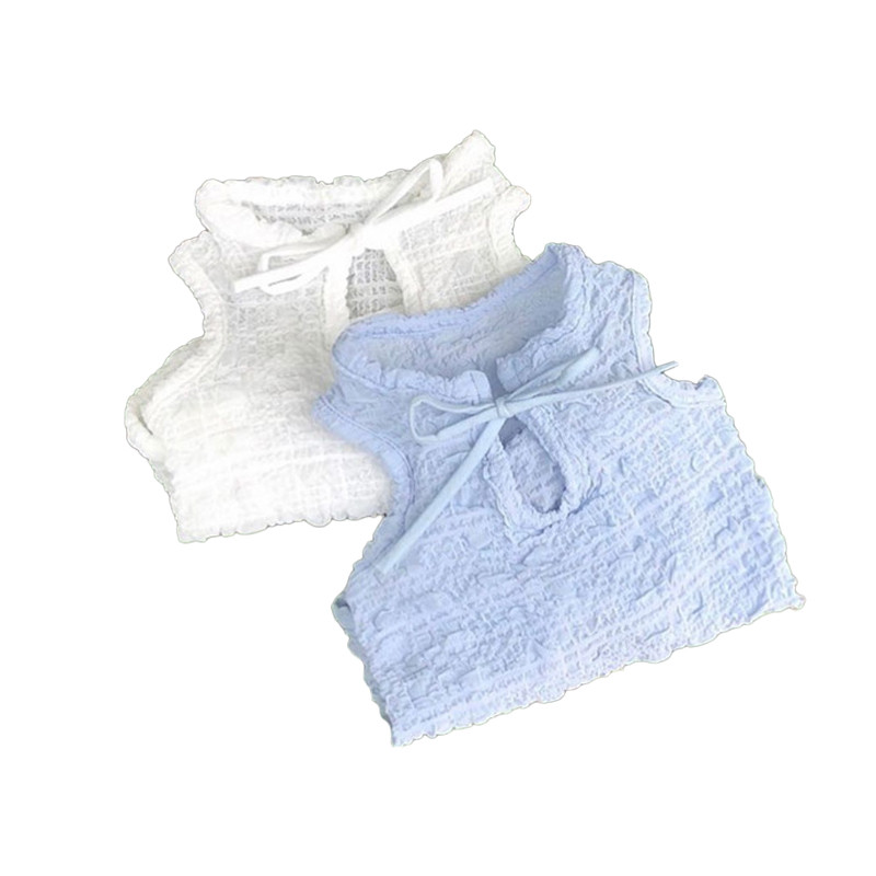 Λευκά ρούχα για σκύλους Teddy Bomei μονόχρωμες ζαρτιέρες πιο απαλές από τις αρκούδες Καλοκαιρινά ρούχα για κουτάβι πουκάμισο με λεπτό πάτο γιλέκο για κατοικίδια