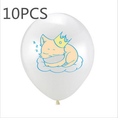 Set de baloane din cauciuc cu tema pisicilor de desene animate pentru pisici, aniversare, decorare pentru petrecerea de naștere