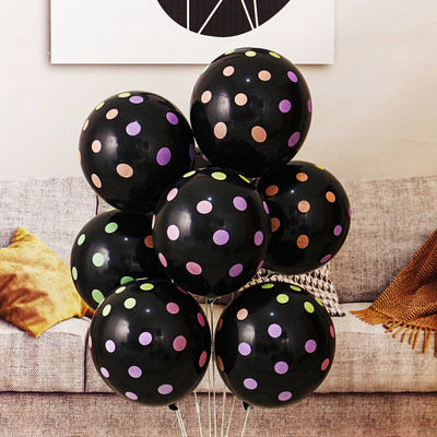 12 collu 2,8 g caurspīdīgs fluorescējošs polārais balons Candy Dot kāzu ballīšu dekors 20gab
