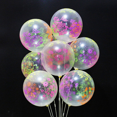 12 collu 2,8 g caurspīdīgs fluorescējošs polārais balons Candy Dot kāzu ballīšu dekors 20gab