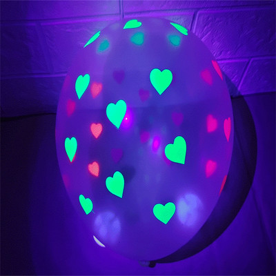 12 collu 2,8 g caurspīdīgs fluorescējošs polārais balons Candy Dot kāzu ballīšu dekors 20gab