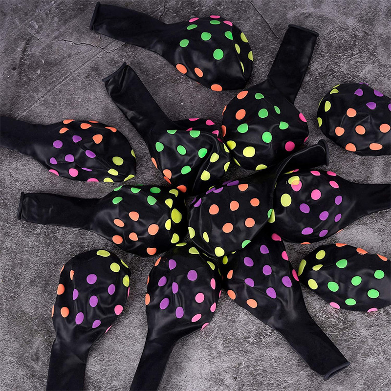 12 collu 2,8 g caurspīdīgs fluorescējošs polārais balons Candy Dot kāzu ballīšu dekors 20gab