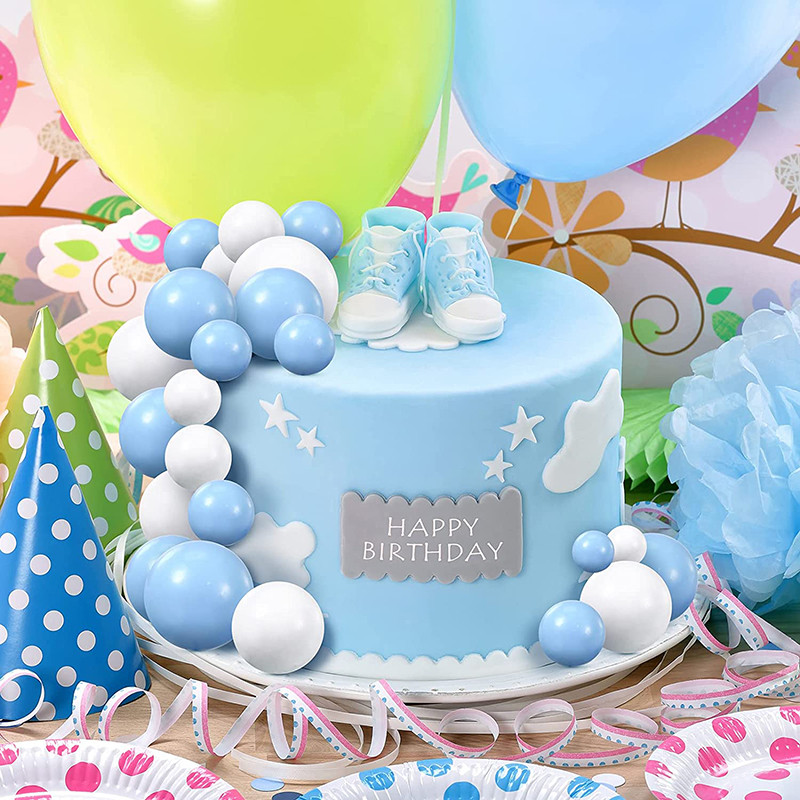 20 db Boldog születésnapi tortafesték arany ezüst golyó barkácsolás Cupcake topper esküvői parti golyó dekoráció születésnapi dekorációs parti kellék