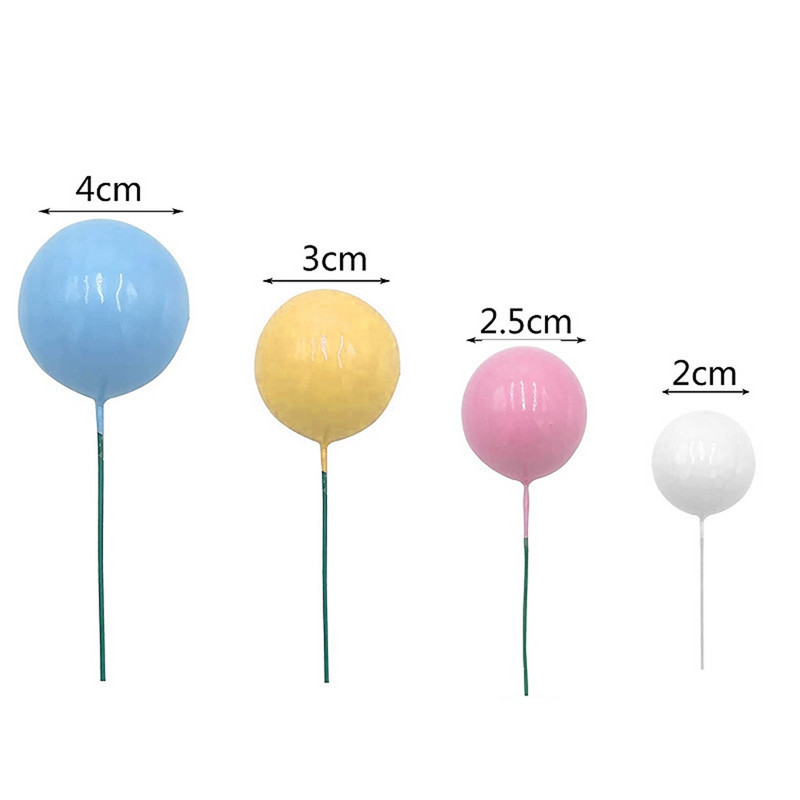 20 db Boldog születésnapi tortafesték arany ezüst golyó barkácsolás Cupcake topper esküvői parti golyó dekoráció születésnapi dekorációs parti kellék