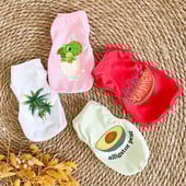 Koerariided Väikesed koerad XS-XXL Lihtne kutsikas Koerte Aksessuaarid Kassi T-särk Triibuline Lemmiklooma Vest Varrukateta Soliidne suveriided Koerasärk