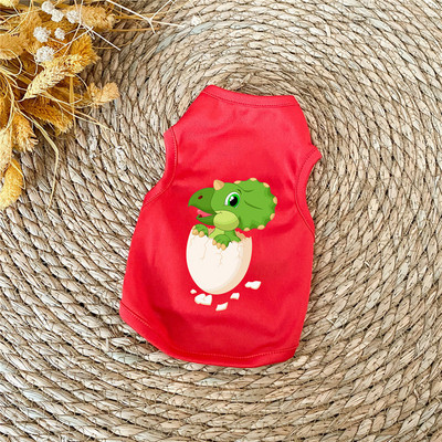 Koerariided Väikesed koerad XS-XXL Lihtne kutsikas Koerte Aksessuaarid Kassi T-särk Triibuline Lemmiklooma Vest Varrukateta Soliidne suveriided Koerasärk