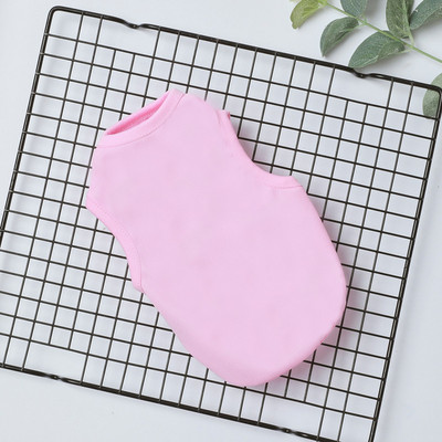 Koerariided Väikesed koerad XS-XXL Lihtne kutsikas Koerte Aksessuaarid Kassi T-särk Triibuline Lemmiklooma Vest Varrukateta Soliidne suveriided Koerasärk