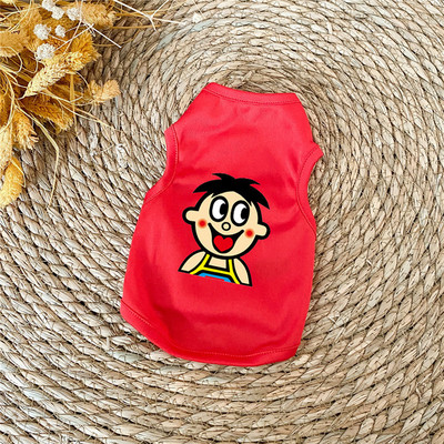 Koerariided Väikesed koerad XS-XXL Lihtne kutsikas Koerte Aksessuaarid Kassi T-särk Triibuline Lemmiklooma Vest Varrukateta Soliidne suveriided Koerasärk