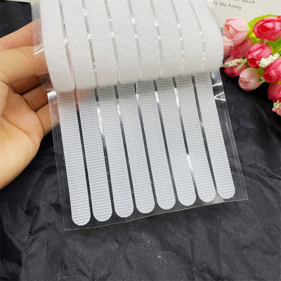 Mīksta bērnu āķa cilpas stiprinājuma līmlente 11-300mm Droša Baby White pašlīmējošās uzlīmes Spēcīga līmlente DIY roku darbs 8-16par