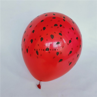 Noua semințe de pepene roșu pepene verde Balon din latex de pepene verde 12 inch 2,8 g Balon de jucărie pentru copii imprimat pe cinci fețe 20 buc