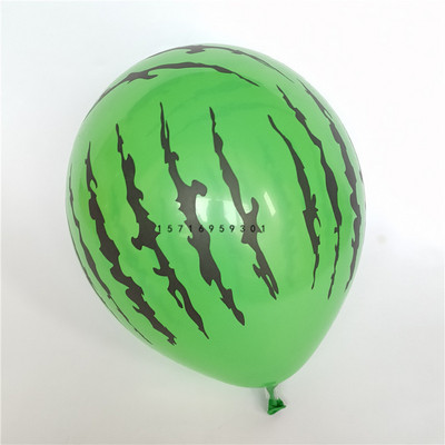 Új piros görögdinnyemag zöld görögdinnye latex ballon 12 hüvelykes 2,8g ötoldalas nyomtatott gyerekjáték lufi 20db