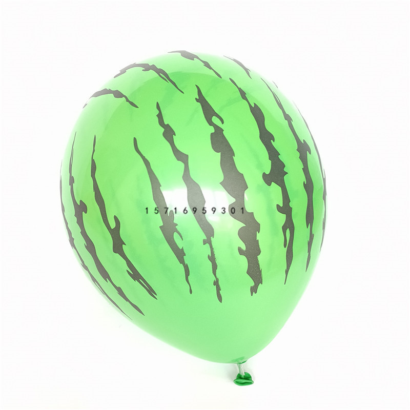Új piros görögdinnyemag zöld görögdinnye latex ballon 12 hüvelykes 2,8g ötoldalas nyomtatott gyerekjáték lufi 20db