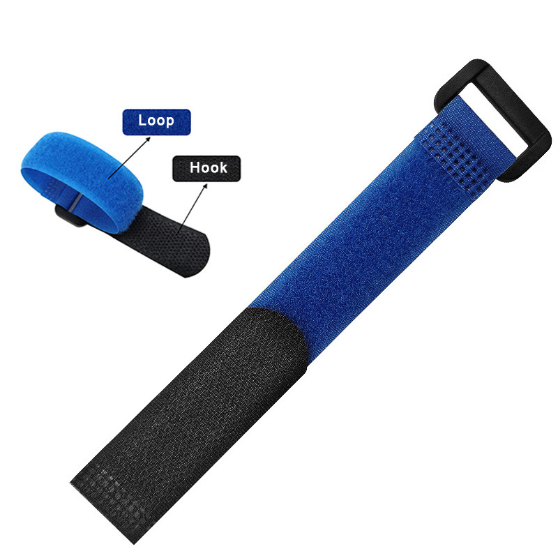 10 buc. Bandă de fixare a curelei magice adezive din nailon, cu cataramă, buclă cu cârlig.