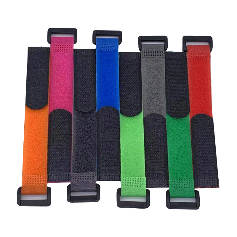 10 buc. Bandă de fixare a curelei magice adezive din nailon, cu cataramă, buclă cu cârlig.