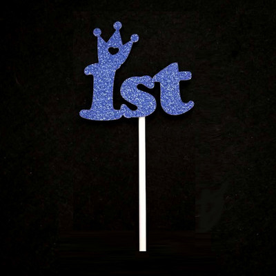 5/10 db 1 éves baba buli Cupcake toppers első születésnapi parti jubileumi díszek fiú lány 1. születésnapi kellékek