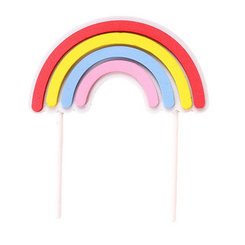 Rainbow Clouds Cake Topper Decoration Baby Shower Birthday Party Cake Decoration Supplies