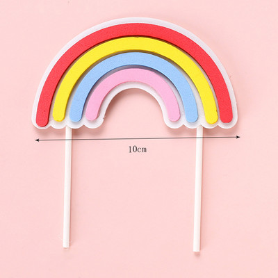 Decorare pentru tort, nori curcubeu, pentru Baby Shower, pentru petrecerea de aniversare, pentru decorare pentru tort