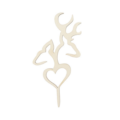 Cake Topper Vestuvės Ponios Wood Gimtadienis Medinis jubiliejus ir