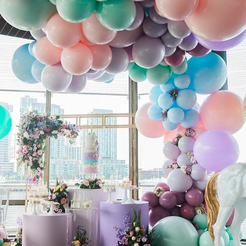 50 db 5 hüvelykes Baby Shower esküvői party születésnapi dekoráció évfordulós kis latex léggömbív