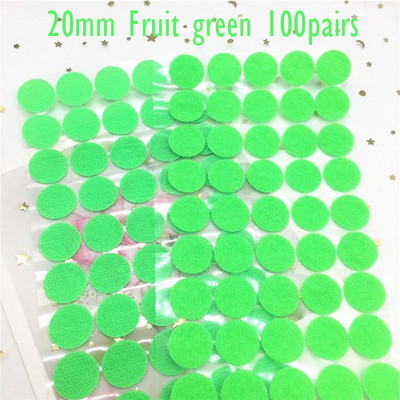 100 de perechi de bandă de fixare autoadeziva multicoloră, 20-25 mm, puncte de lipici puternice, autocolant cu cârlig și buclă, monede rotunde, negru, alb, bandă de nailon