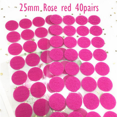 100 de perechi de bandă de fixare autoadeziva multicoloră, 20-25 mm, puncte de lipici puternice, autocolant cu cârlig și buclă, monede rotunde, negru, alb, bandă de nailon