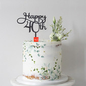 Number Cake Toppers Baby Shower Διακόσμηση γενεθλίων Γάμος Χρυσό Μαύρο 17/18/21/25-29/30/40/50/60/70/80 Διακόσμηση για τούρτες