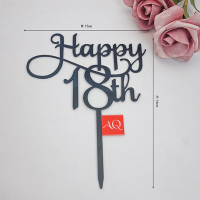 Number Cake Toppers Baby Shower Διακόσμηση γενεθλίων Γάμος Χρυσό Μαύρο 17/18/21/25-29/30/40/50/60/70/80 Διακόσμηση για τούρτες