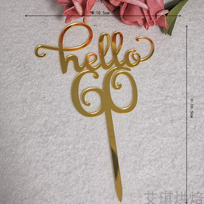 Number Cake Toppers Baby Shower Διακόσμηση γενεθλίων Γάμος Χρυσό Μαύρο 17/18/21/25-29/30/40/50/60/70/80 Διακόσμηση για τούρτες