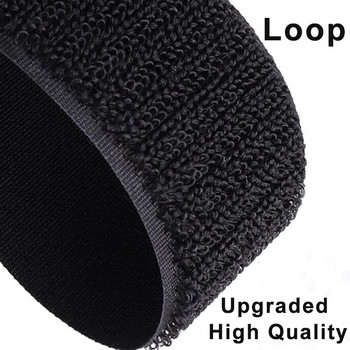 1M Sew on Hook and Loop Tape Upgrade Μη κολλητική ταινία στερέωσης Nylon Tape Safe Hook Loop λωρίδες για κουρτίνα παραθύρου ρούχων DIY Craft