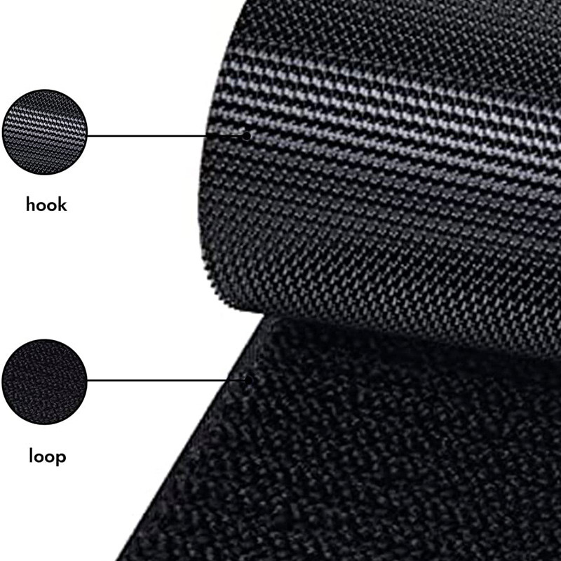 1M varrható tépőzáras szalag frissítés Nem tapadó rögzítő Nylon szalag biztonságos horoghurok csíkok ruhákhoz Ablakfüggöny barkácsolás