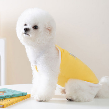 Ρούχα για κατοικίδια Macaron Χρώμα Puppy Bow Suspender Than Bear Γιλέκο δύο ποδιών Cool καλοκαιρινά ρούχα Αγγλικά κεντημένα ρούχα για σκύλους