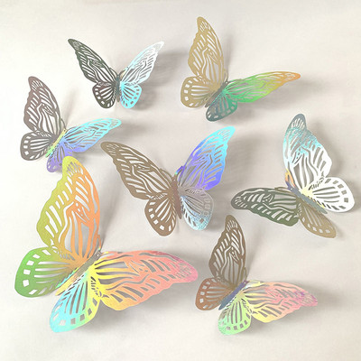 New Black butterfly Happy Birthday Cake Toppers Gold Fans Birthday Cake Topper for Kid Birthday Birthday Cake Decorations 2023